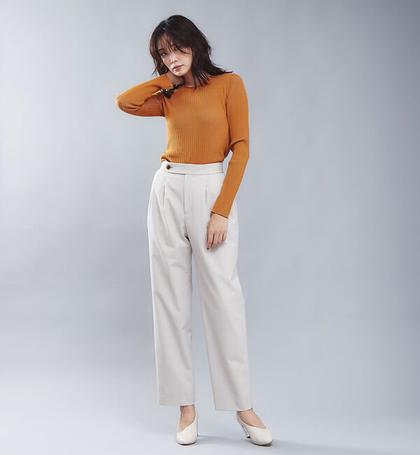 qualite「ウールギャバ2タックパンツ」|その他|