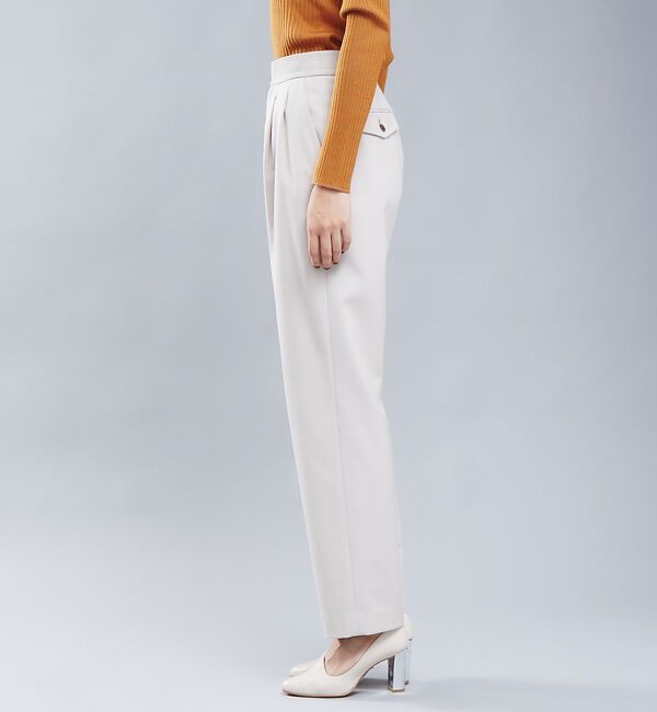 qualite「ウールギャバ2タックパンツ」|その他|