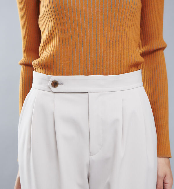 qualite「ウールギャバ2タックパンツ」|その他|