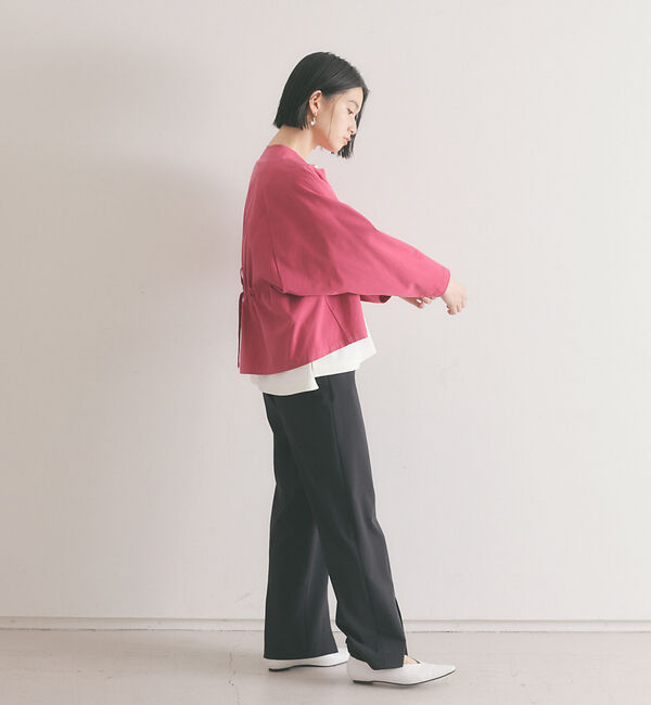 qualite「《セットアップ対応》2WAYストレッチフォルムシャツ」|シャツ・ブラウス|