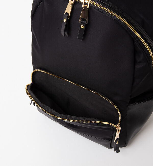 interstaple「レザー切替ナイロンバックパック」|リュック|