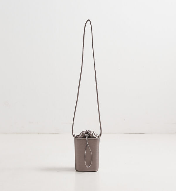 LOWELL things「【Oggi掲載】Octa/ドロストminiショルダーBAG」|ショルダー・メッセンジャー|シルバー