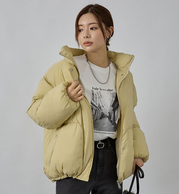 abahouse mavie「【non-no掲載】中綿オーバースタンドブルゾン」|ブルゾン・スタジャン|