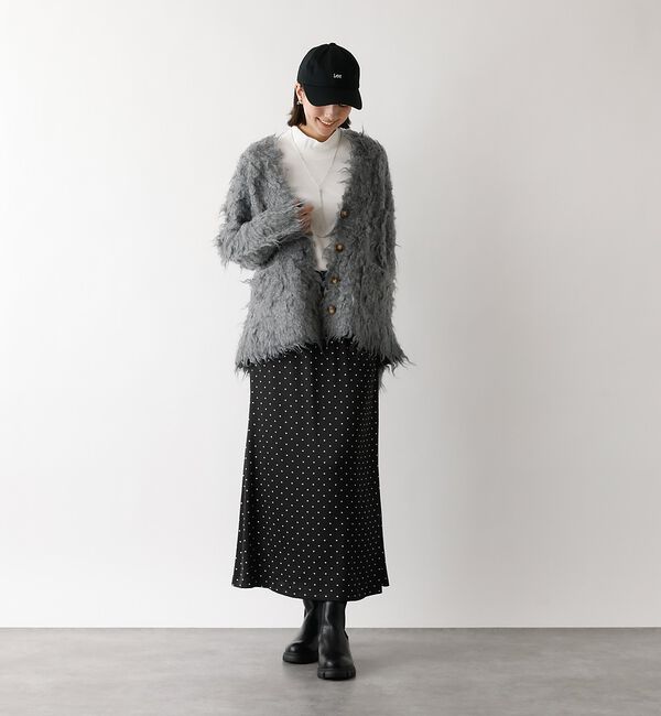 abahouse mavie「シャギー起毛カーディガン【予約】」|カーディガン|