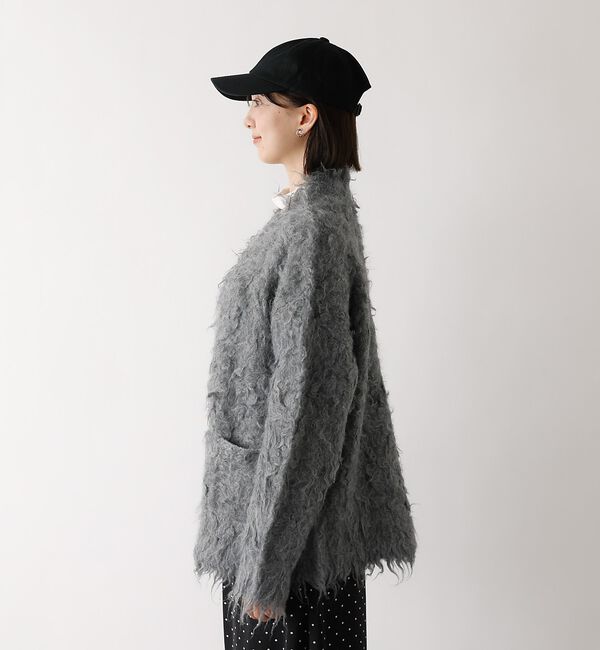 abahouse mavie「シャギー起毛カーディガン【予約】」|カーディガン|