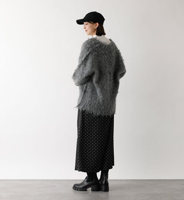 abahouse mavie「シャギー起毛カーディガン【予約】」|カーディガン|