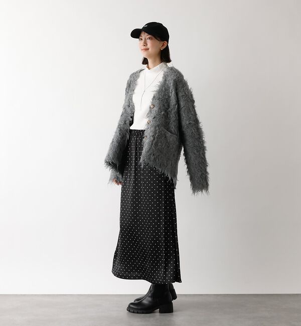 abahouse mavie「シャギー起毛カーディガン【予約】」|カーディガン|