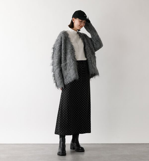 abahouse mavie「シャギー起毛カーディガン【予約】」|カーディガン|