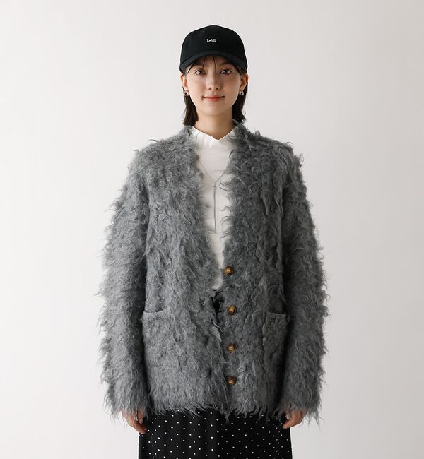 abahouse mavie「シャギー起毛カーディガン【予約】」|カーディガン|