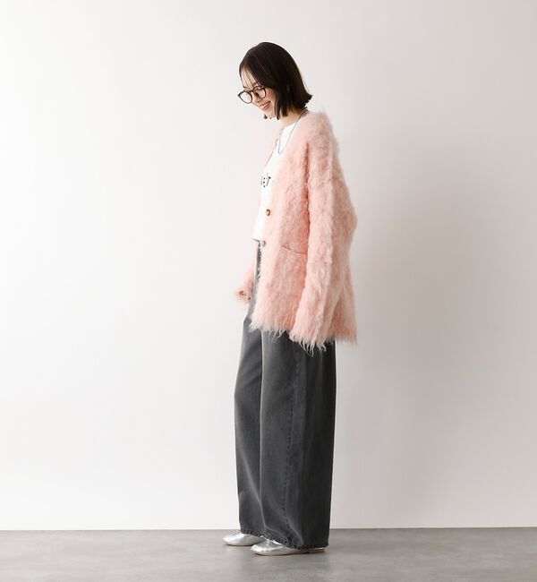 abahouse mavie「シャギー起毛カーディガン【予約】」|カーディガン|