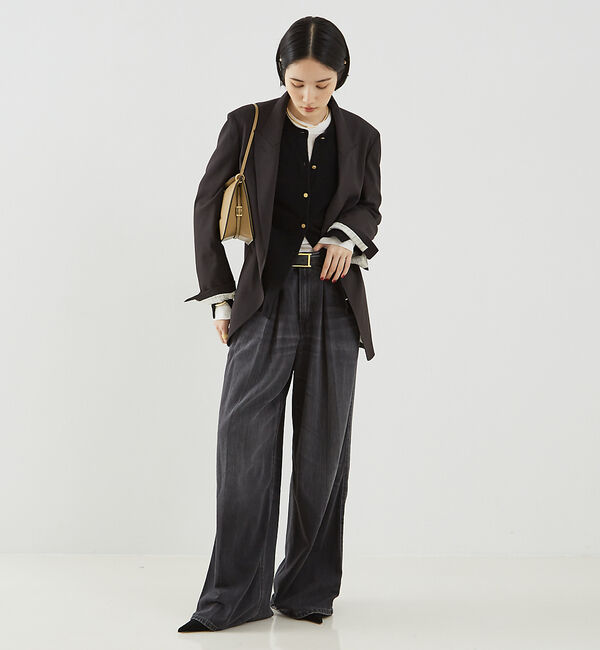 The Store by C' 「【HAIKURE】CANDY BLACK TENCEL ASIANFIT／ブラッ」|デニム|