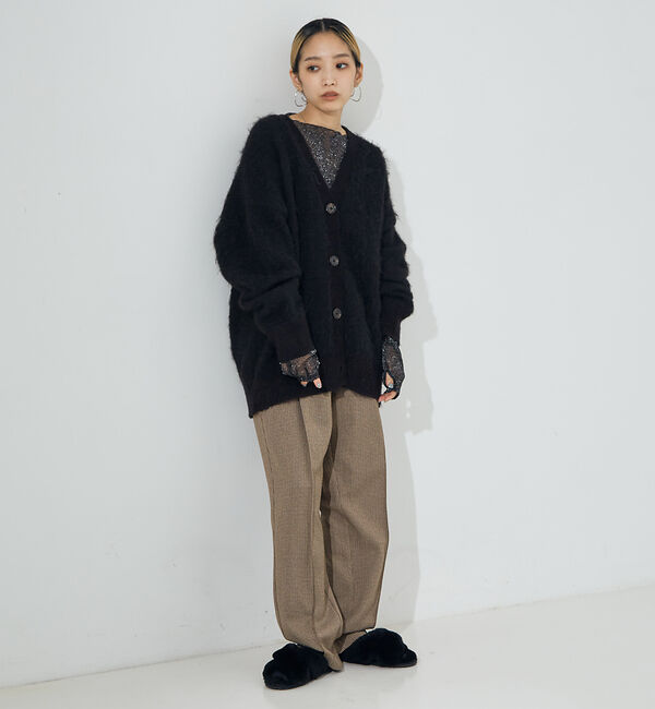 NOMINE「ウール混シャギーカーディガン」|カーディガン|