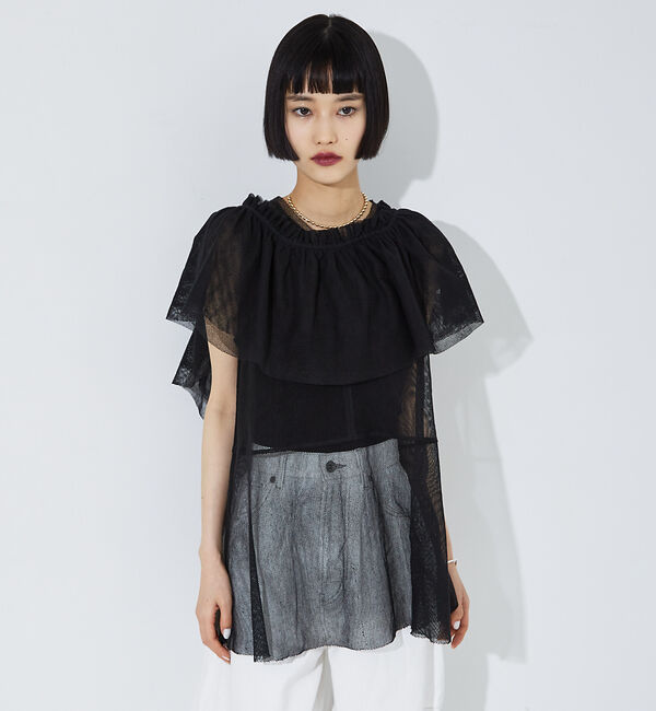 NOMINE「【iocus】マルチWAYカラー+コットンネットトップス」|Tシャツ・カットソー|