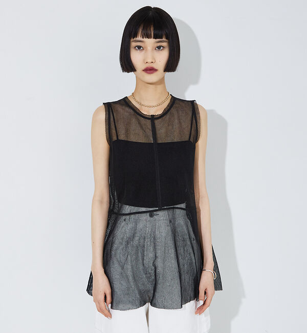 NOMINE「【iocus】マルチWAYカラー+コットンネットトップス」|Tシャツ・カットソー|