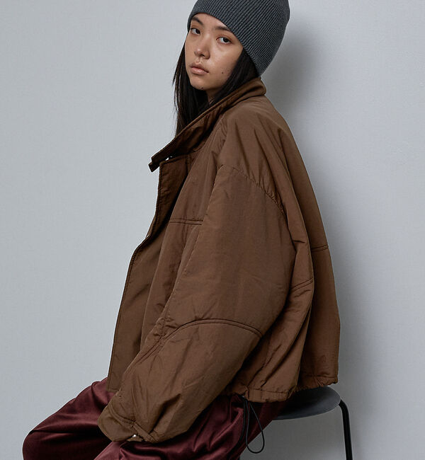 NOMINE「ショート モンスターパーカー」|ダウン|ブラウン
