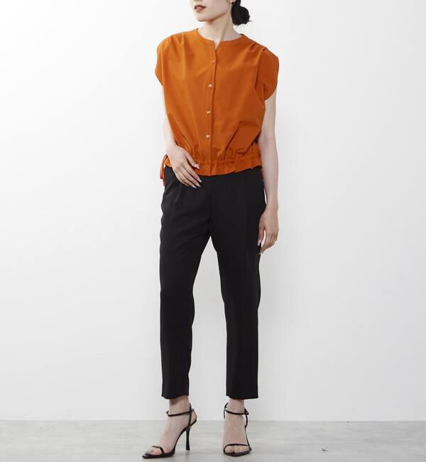 TIARA「ハイウエストテーパードパンツ」|スラックス|