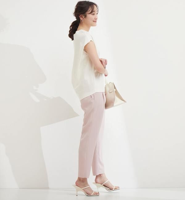 TIARA「ハイウエストテーパードパンツ」|スラックス|