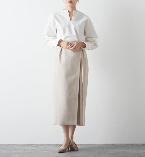 Liesse「巻きタックスカート」|スカート|