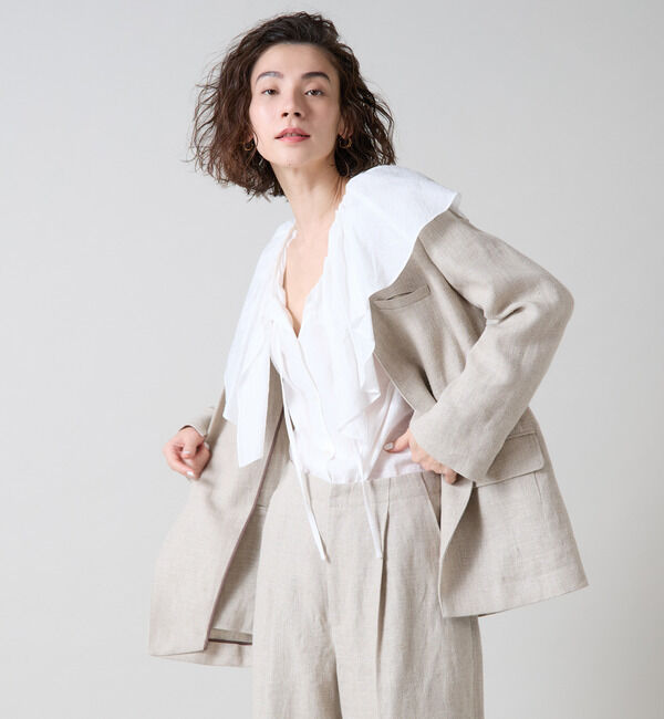 Liesse「ノーカラージャケット」|ノーカラージャケット|キナリ