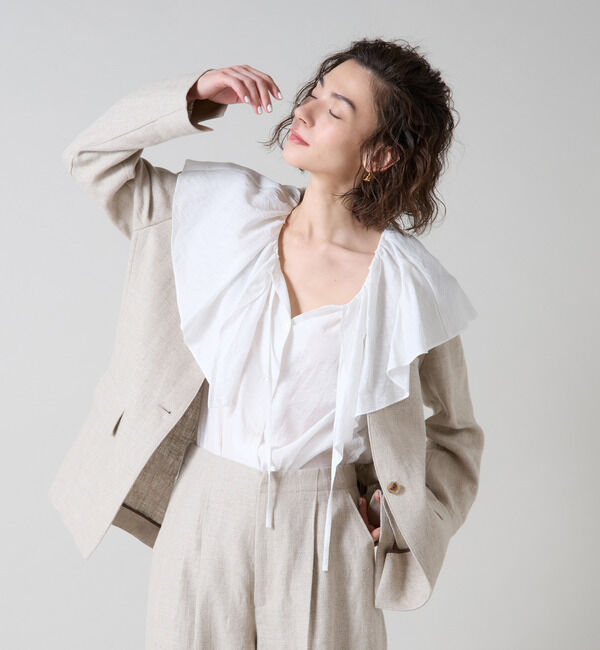 Liesse「ノーカラージャケット」|ノーカラージャケット|