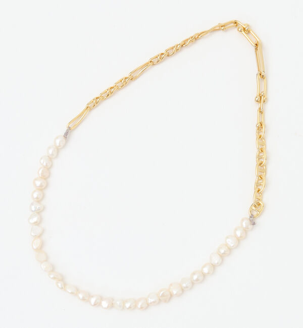 Liesse「【EO/イオ】Pearl mix chain short necklace　EO25SS-42別注」|ネックレス|ゴールド