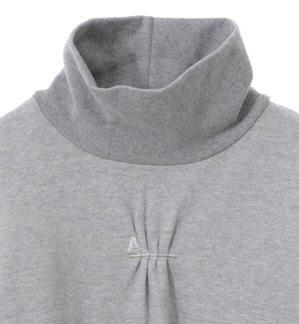 A_「【A＿/エース】ハイネックギャザーロゴ刺繍入りロングスリーブ」|スウェット・ジャージ|