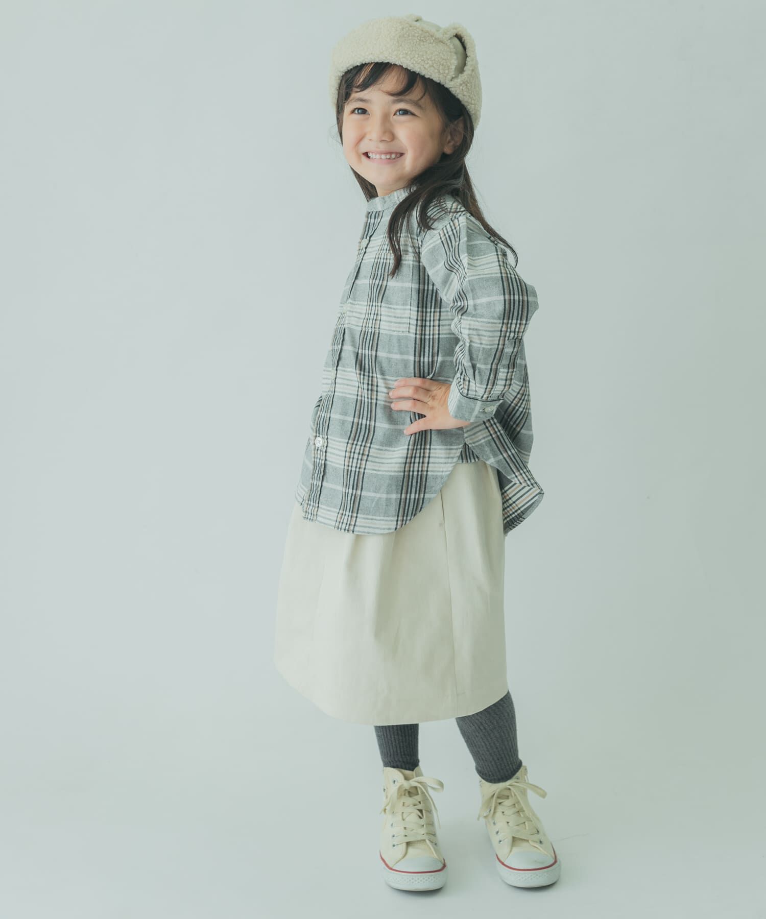 URBAN RESEARCH DOORS「『親子リンク』FORK&SPOON　起毛ツイルタックスカート(KIDS)」|その他|