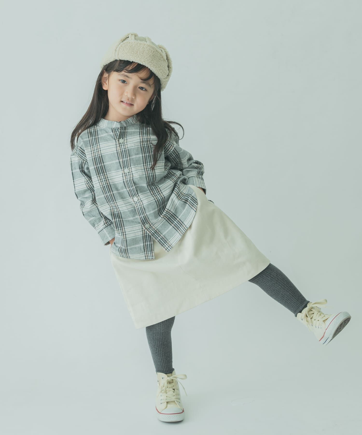 URBAN RESEARCH DOORS「『親子リンク』FORK&SPOON　起毛ツイルタックスカート(KIDS)」|その他|