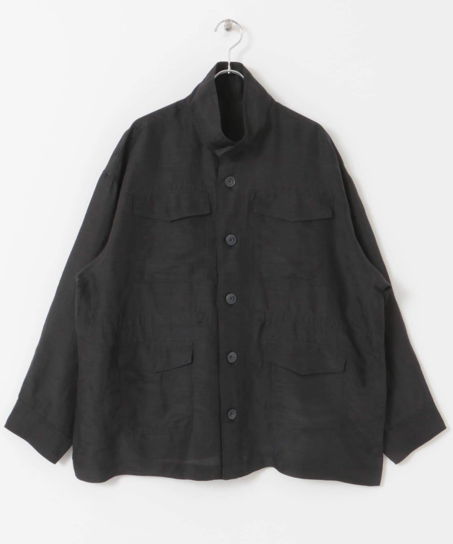 URBAN RESEARCH DOORS「FORK&SPOON　リネン混シャツブルゾン」|ブルゾン・スタジャン|