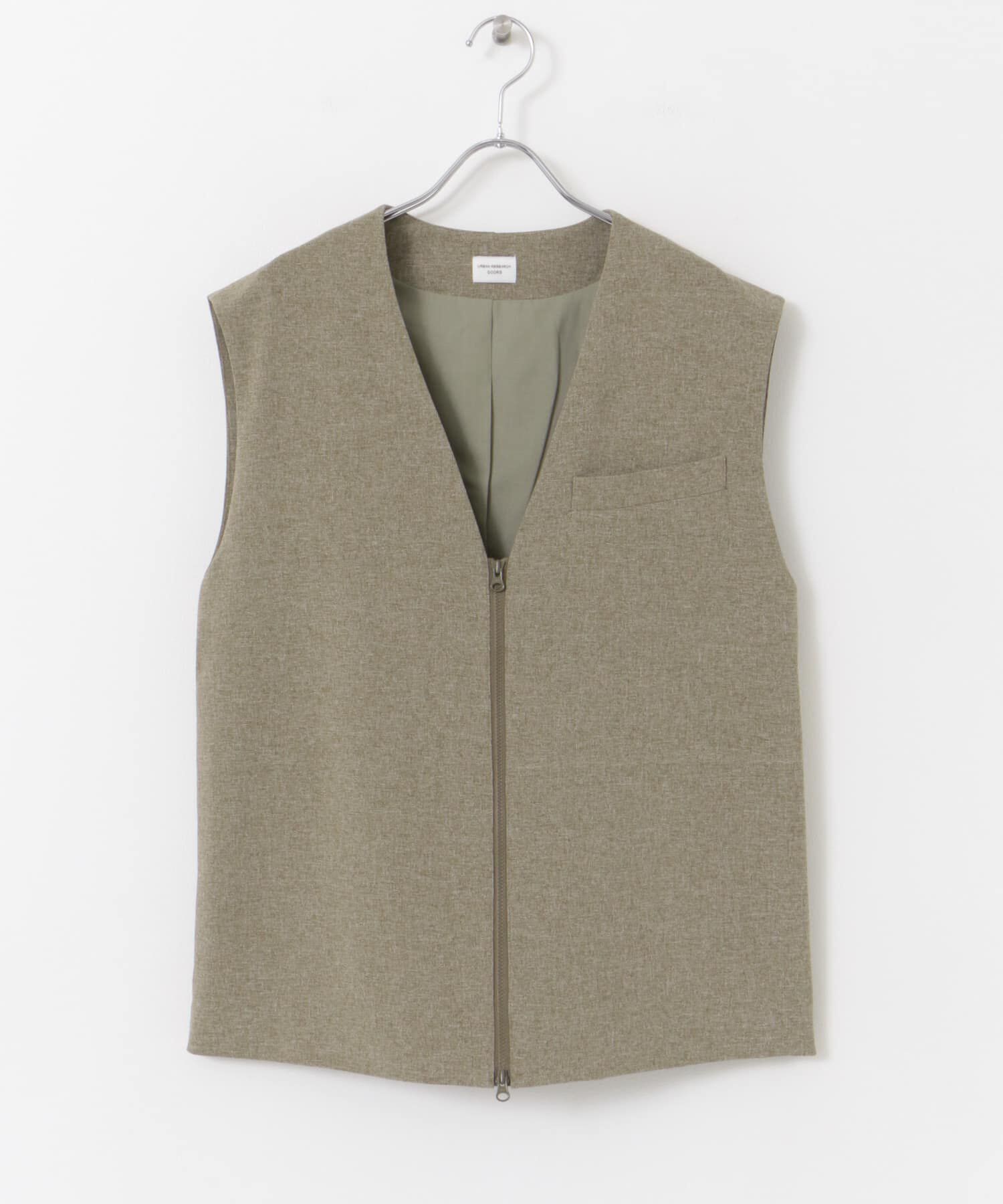 URBAN RESEARCH DOORS「『UR TECH DRYLUXE』フロントZIPベスト」|ベスト・ジレ|