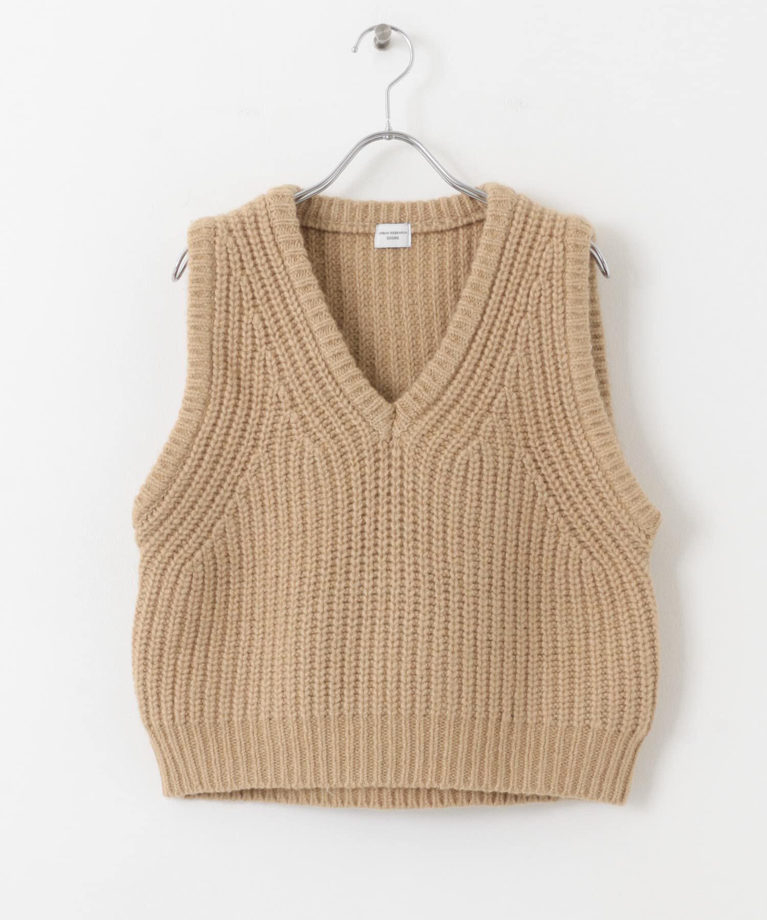 URBAN RESEARCH DOORS「リリヤーンVネックニットベスト」|ベスト・ジレ|