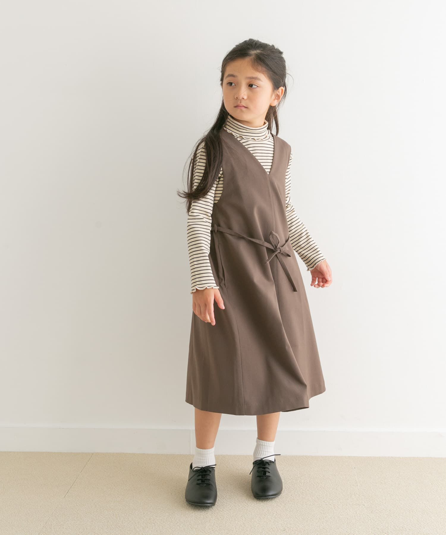 URBAN RESEARCH DOORS「『親子リンク』『UR TECH』ツイルジャンパースカート(KIDS)」|ワンピース|