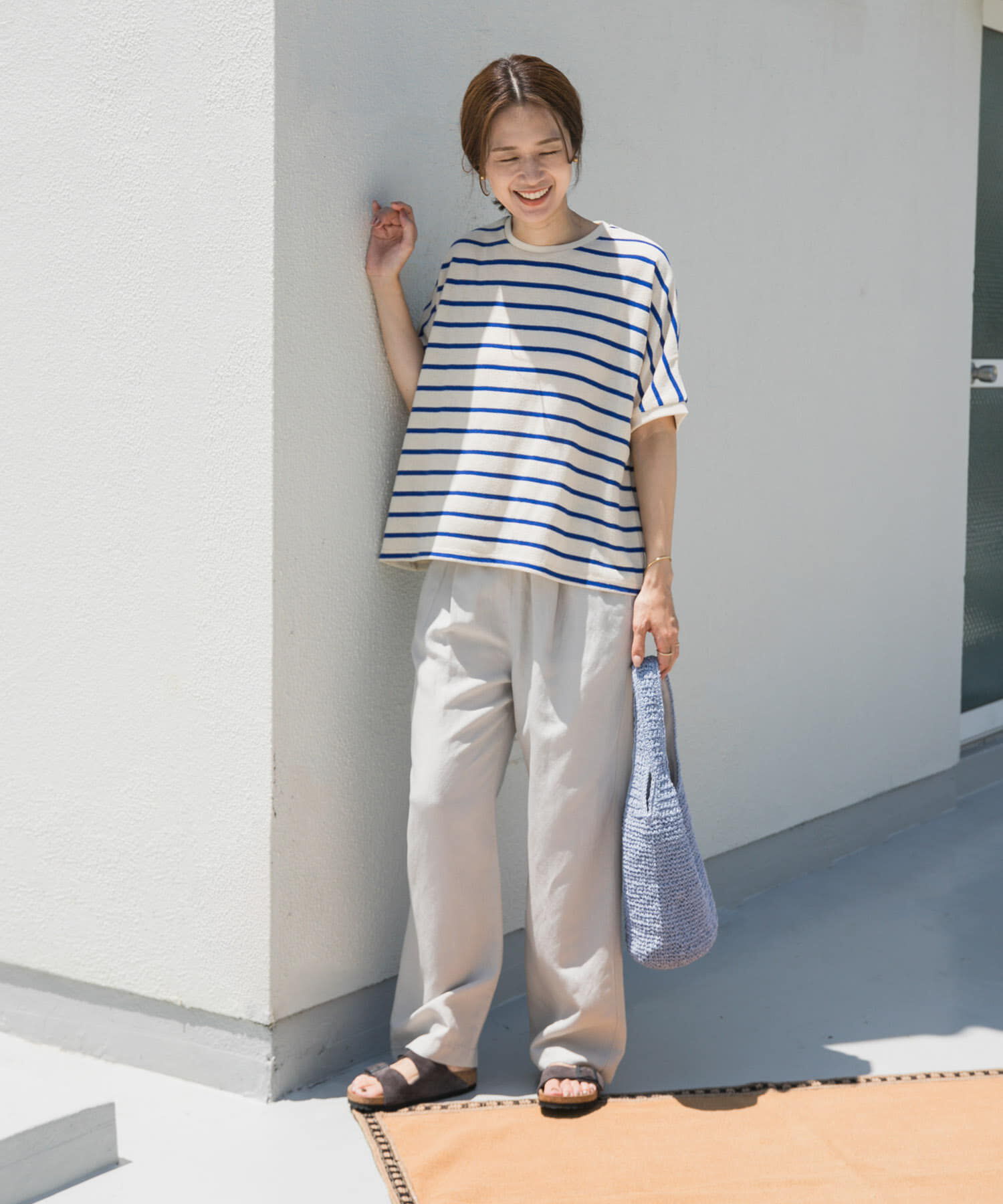 URBAN RESEARCH DOORS「リネン混イージーパンツ」|その他|