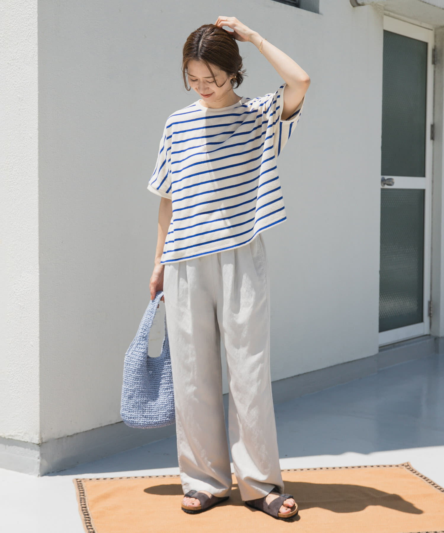 URBAN RESEARCH DOORS「リネン混イージーパンツ」|その他|