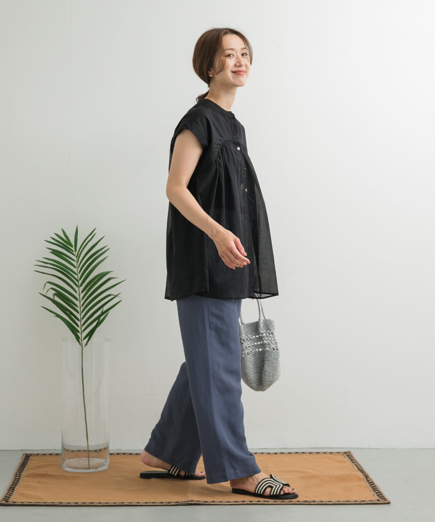 URBAN RESEARCH DOORS「リネン混イージーパンツ」|その他|