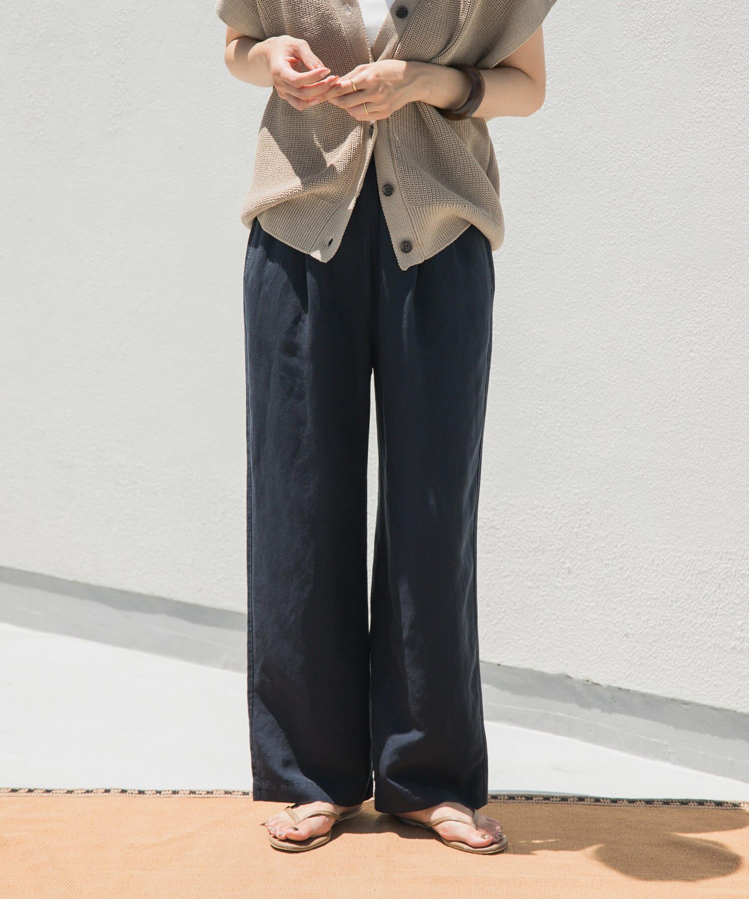 URBAN RESEARCH DOORS「リネン混イージーパンツ」|その他|