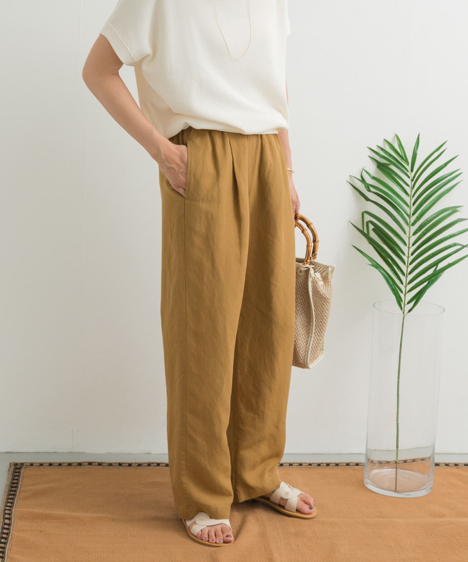 URBAN RESEARCH DOORS「リネン混イージーパンツ」|その他|