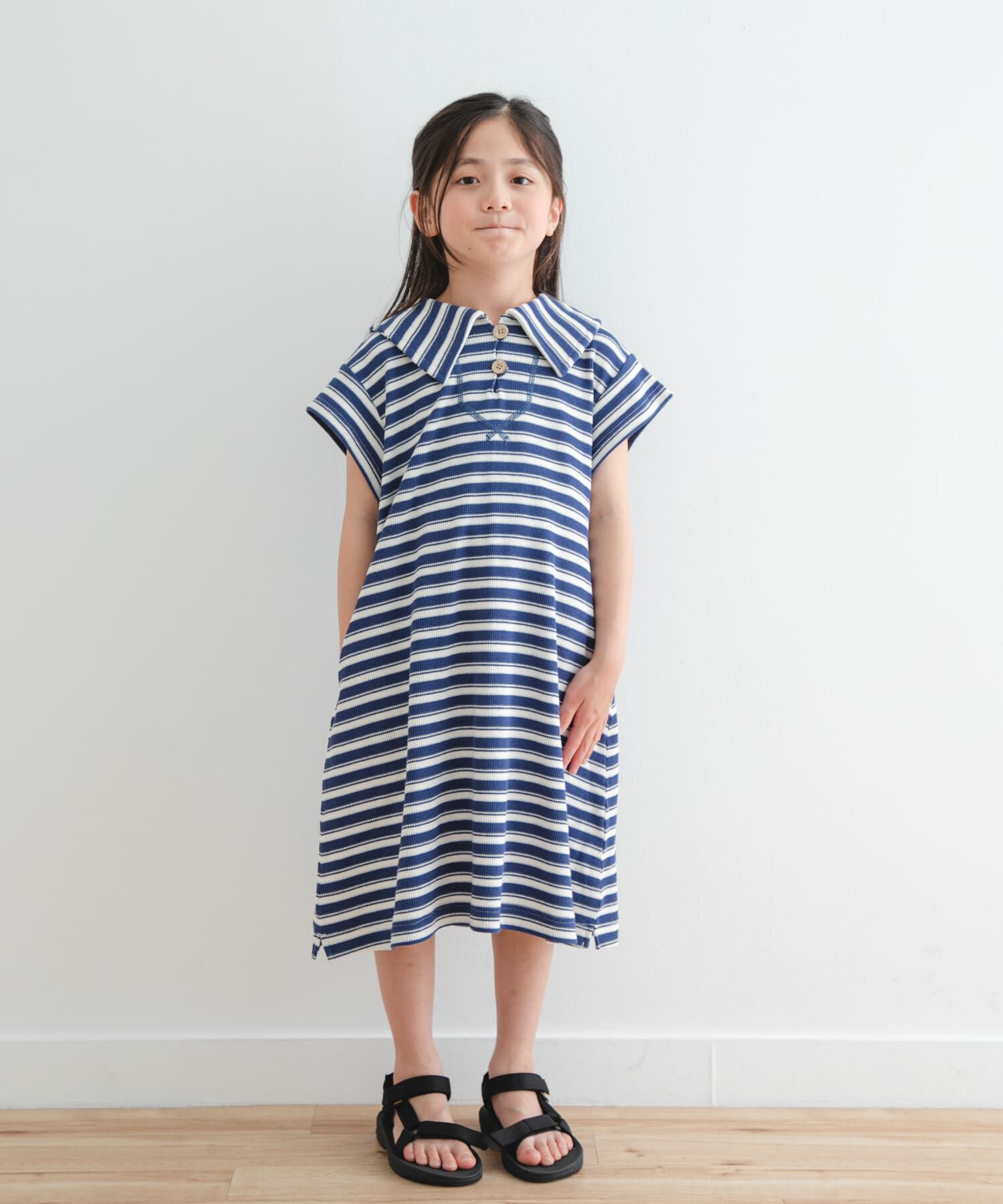 URBAN RESEARCH DOORS「『WEB/一部店舗限定サイズ』セーラーカラーカットワンピース(KIDS)」|ワンピース|