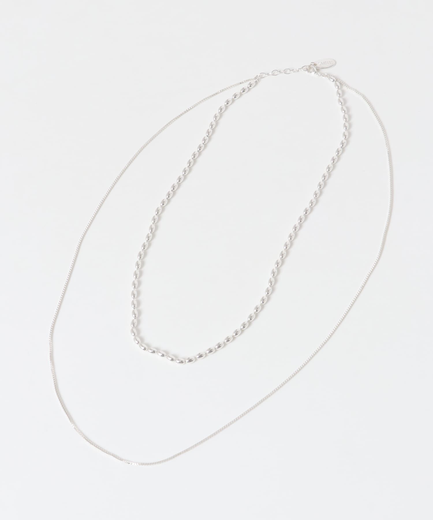 SMELLY「ボールチェーンレイヤードネックレス」|ネックレス|