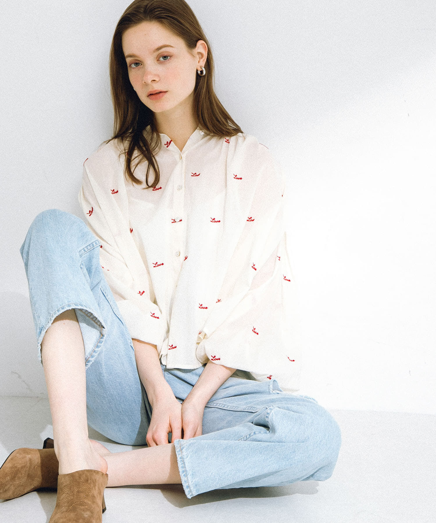 Sonny Label 「Love embroideryブラウス」|シャツ・ブラウス|