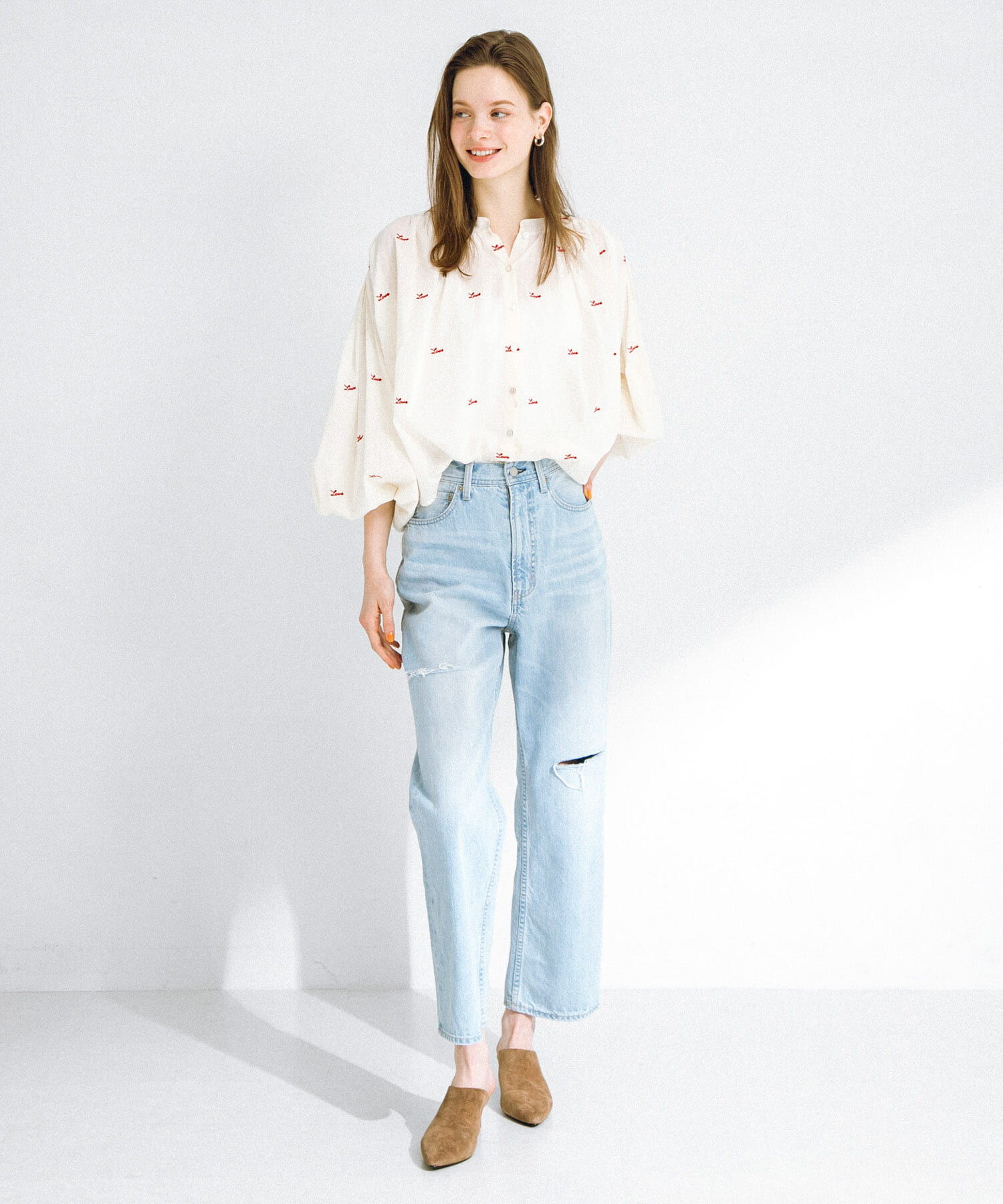 Sonny Label 「Love embroideryブラウス」|シャツ・ブラウス|