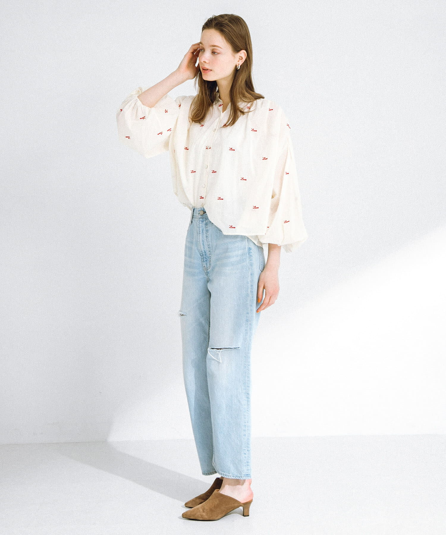 Sonny Label 「Love embroideryブラウス」|シャツ・ブラウス|