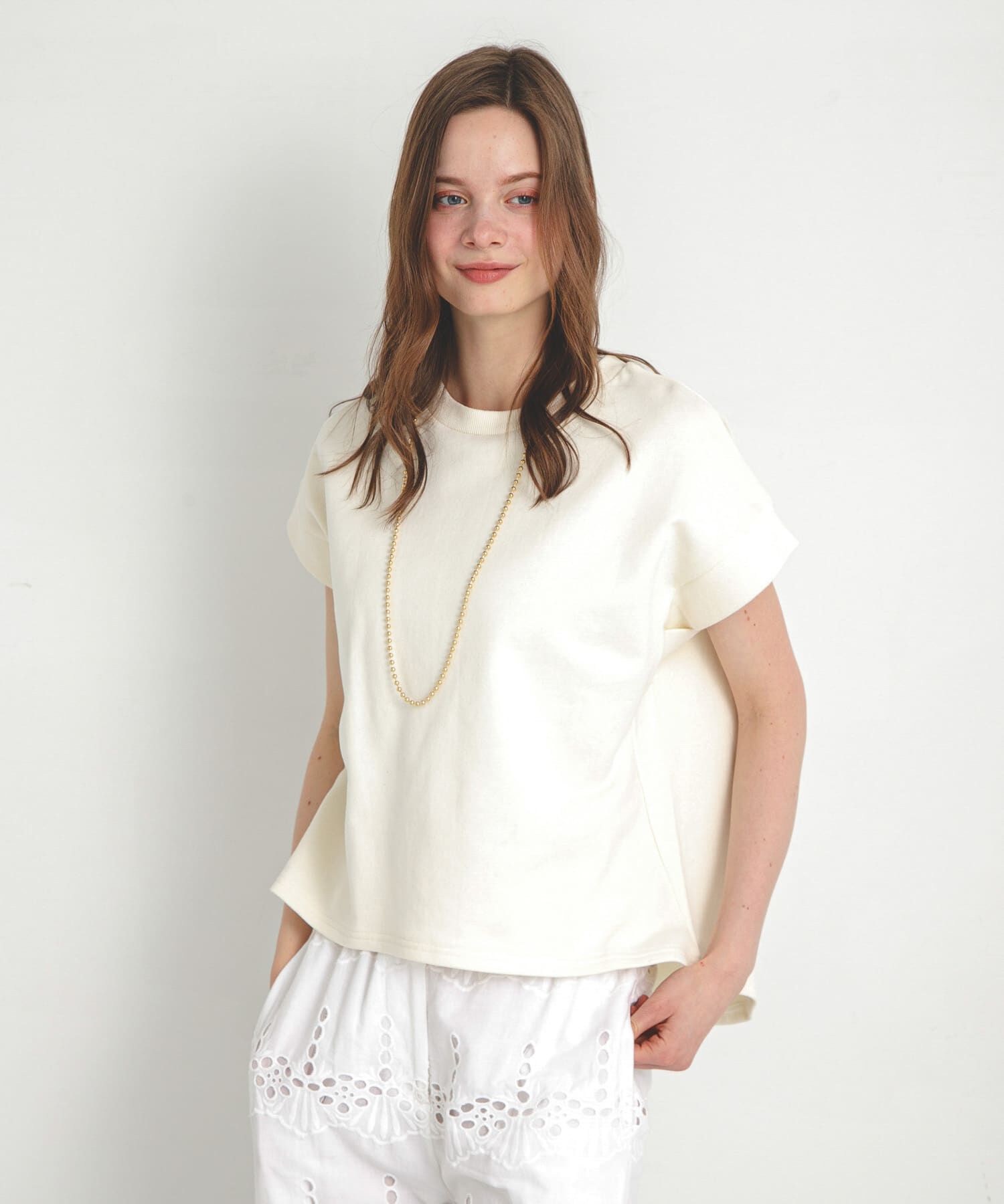 Sonny Label 「裏毛スウェットフレンチスリーブプルオーバー」|スウェット・ジャージ|