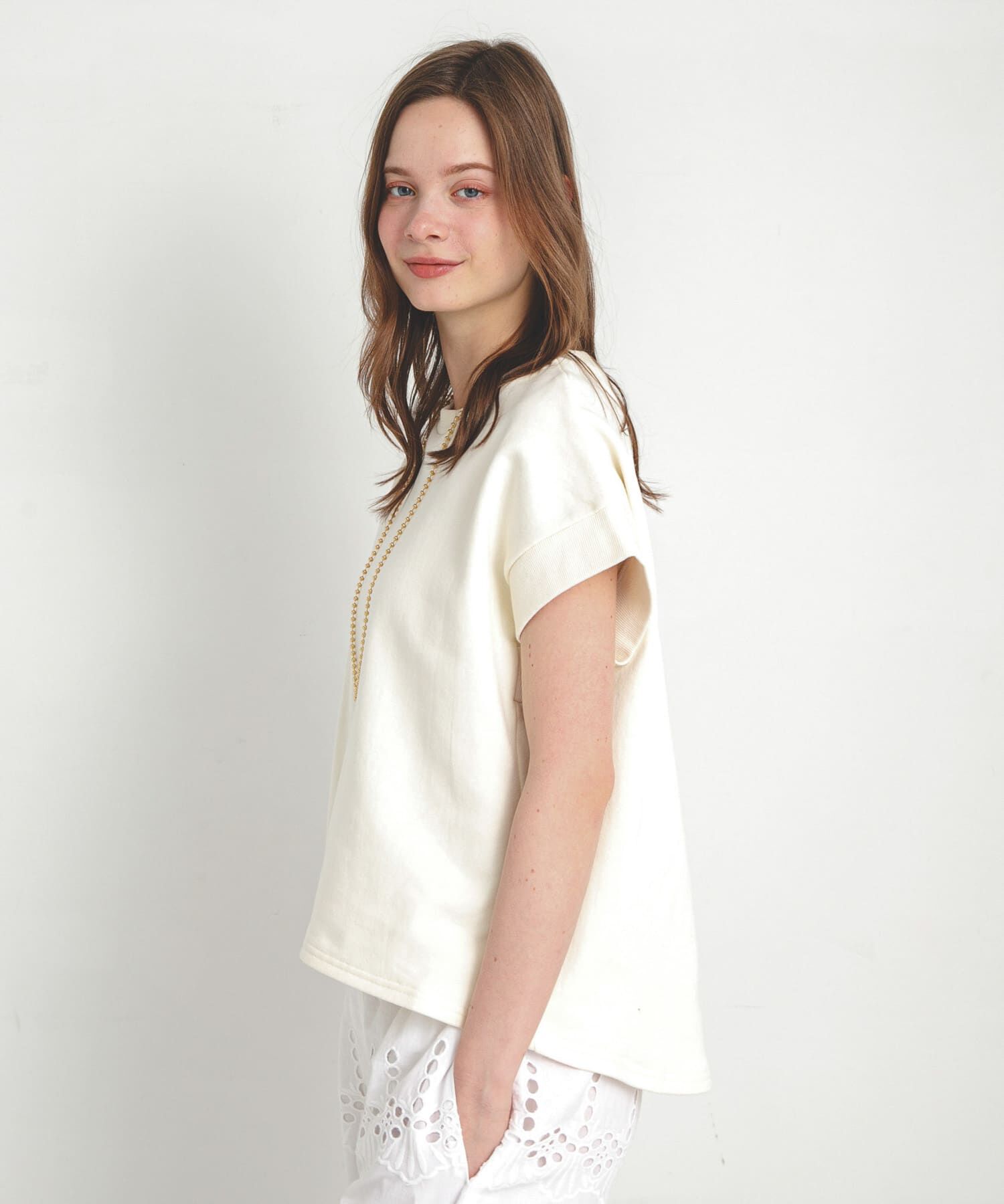 Sonny Label 「裏毛スウェットフレンチスリーブプルオーバー」|スウェット・ジャージ|