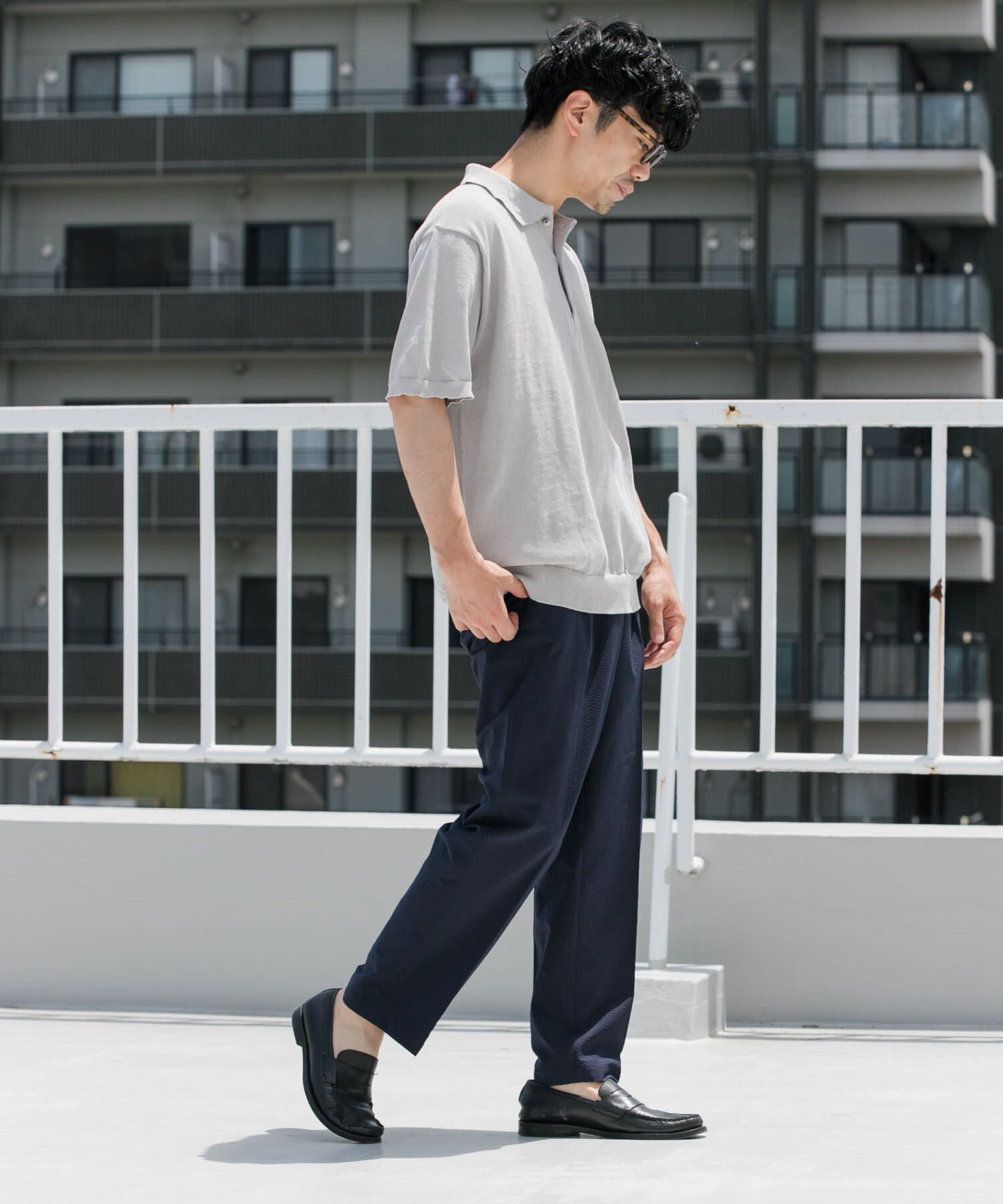 URBAN RESEARCH ROSSO「『UR TECH ひやサラクール』AIRDRYリラックスポロ」|ポロシャツ|