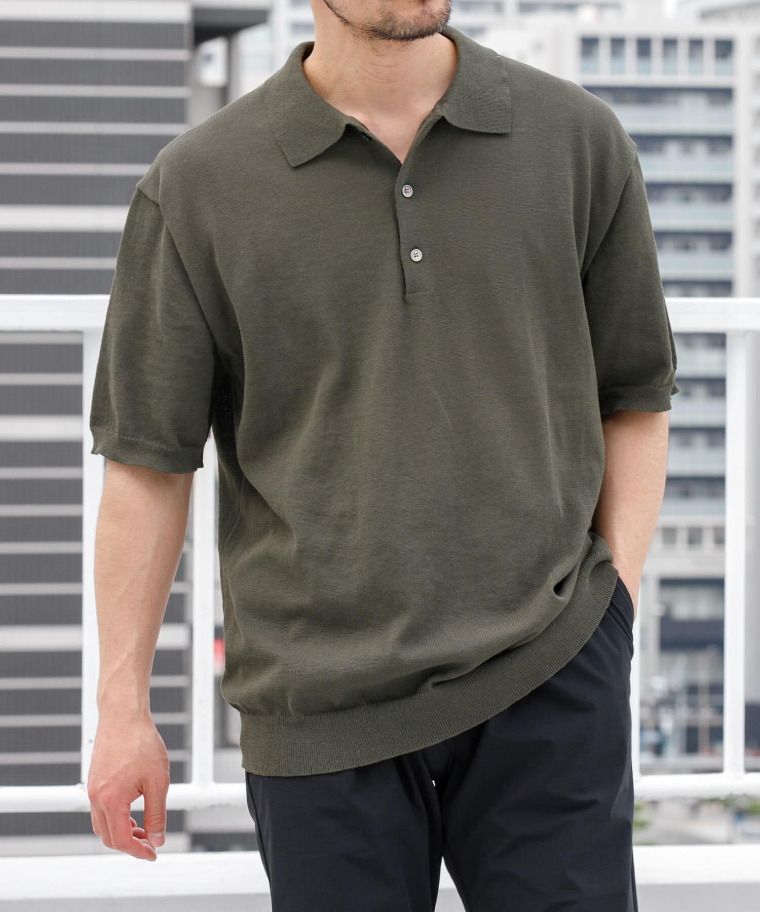 URBAN RESEARCH ROSSO「『UR TECH ひやサラクール』AIRDRYリラックスポロ」|ポロシャツ|