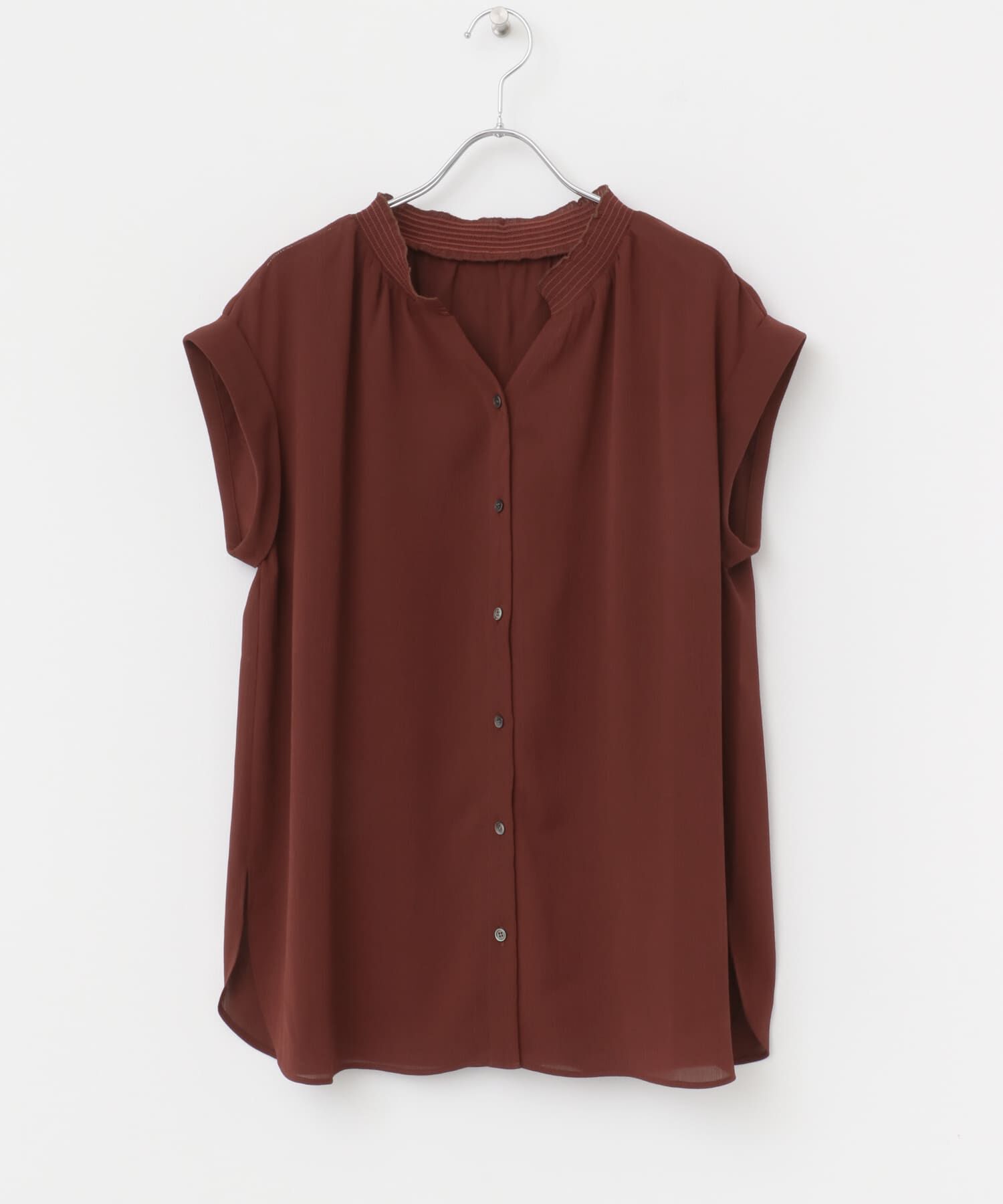 URBAN RESEARCH ROSSO「『WEB限定』シャーリングスキッパーブラウス」|シャツ・ブラウス|