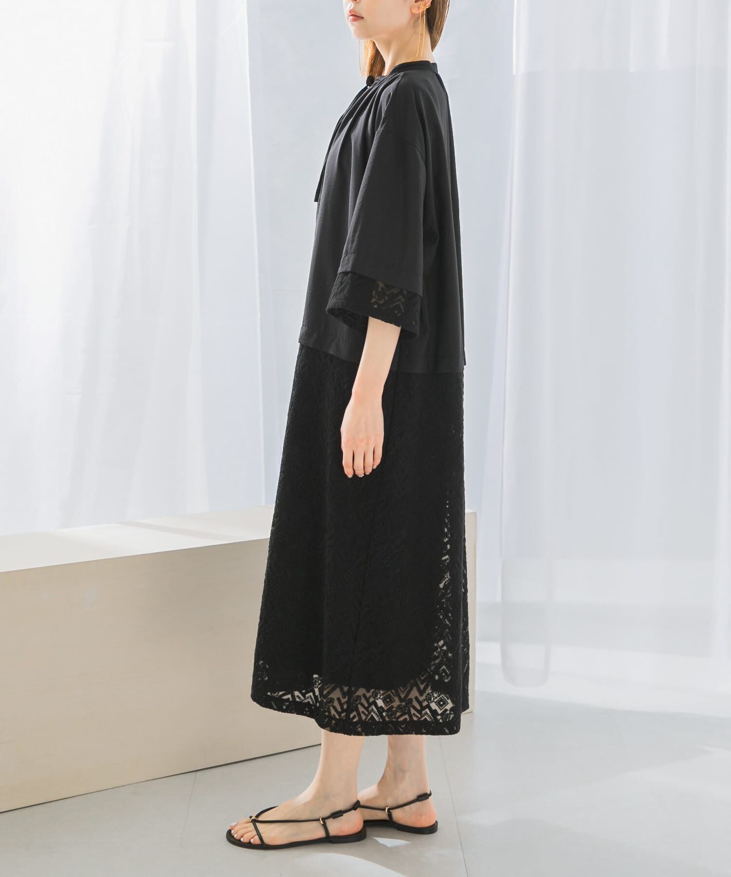 URBAN RESEARCH ROSSO「レース切替ワンピース」|ワンピース|