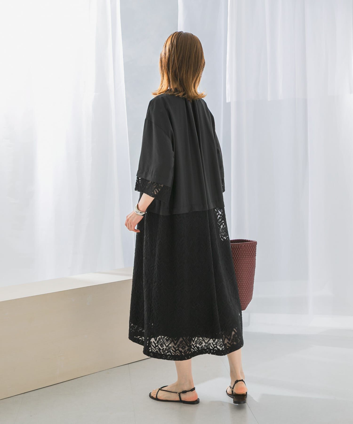 URBAN RESEARCH ROSSO「レース切替ワンピース」|ワンピース|