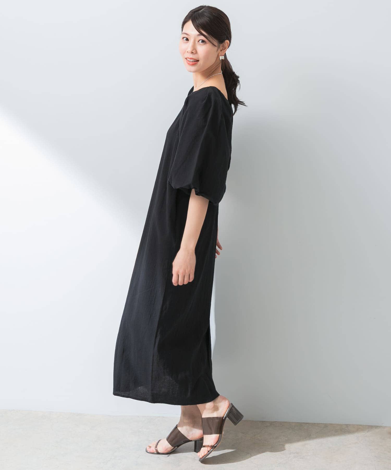 URBAN RESEARCH ROSSO「F by ROSSO　コットンスラブパフスリーブワンピース」|ワンピース|